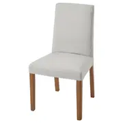 BERGMUND chair, oak effect/Orrsta light grey