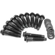 Aeroflow Chrysler Intake Bolts Black 12Point Head Small Big Block - AF37-1215