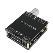 2X50W Bluetooth 5.0 Power Amplifier Class D Audio 10W-200W HiFi Stereo Wireless Music Player USB Sound Card Digital AMP black