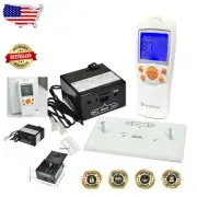 Backlit LCD Remote Control for Gas Fireplaces with Timer and Thermostat Control