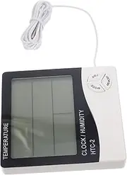 Thermometer Temperature Water Aquarium Tank Hydrometer Probe Hygrometer Fish Plastic White