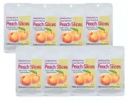 8 x AbsoluteFruitz Freeze Dried Peach Slices 18g -144g TOTAL Absolute Fruitz