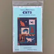 Cats Applique Quilt Pattern Critters In A Hurry Designs CH 0294 Schmehl new