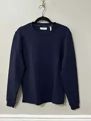 Geoffrey Beene Men’s Navy Blue Crew Neck Sweatshirt Size Small