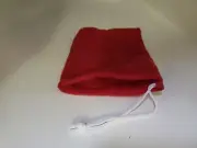 NEW 5 x 7 RED Drawstring Travel Bag Sack Felt Purse Pouch Draw String #R23