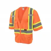 SV232-3ZOM-4X High Visibility/Type R Class 3 Vests Hi-Vis Orange - Size 4X