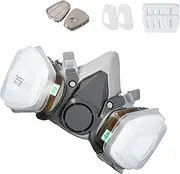 Dust Filter Respirator - Safety Respirator for Dust,Reusable Professional Breathing Protection, Half Respirator Face Cover, Protective Adjustable Face Cover for Woodworking