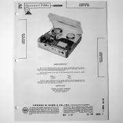 Concertone Model TR-100 Open Reel Tape Deck - SAMS Photofact ™ 1962 - New NOS
