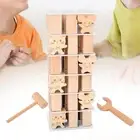 Tower Wood Block Preschool Learning Tumbling Block Game for Kids Children