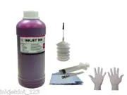 500ml Magenta refill ink kit for HP Lexmark Dell Canon Brother +2 Glove