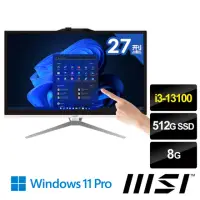 在飛比找momo購物網優惠-【MSI 微星】22型 i3 AIO液晶觸控電腦(PRO A