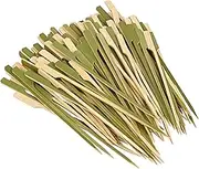 6 inch(200 Pack) Bamboo Wooden Paddle Picks Skewers for Cocktail，Appetizers，Fruit Kabobs，Sandwich，Barbeque Snacks…