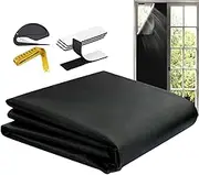 Sunblock Window Cover,57 x 78.7 Inch Room Darkening Light Blocking Drapes - No Drill Portable Blinds, Cuttable Drapes for Home Day Sleep