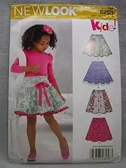 [Simplicity] NewLook 6258 Children's Sewing Pattern and Girl's Circle Skirts, Size 3-4-5-6-7-8-10-12