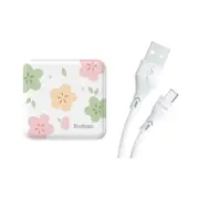 Yoobao Two Output Mini Cube 10000mAh Power Bank - White Blossom