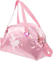 COLLBATH Gymnastics Bag Dance Bag for Girls Oxford Cloth Polyester Lightweight Portable