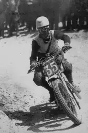 Bianchi 350 Freccia Celeste & Tazio Nuvolari - Circuito Lario 1929 - motorcycle