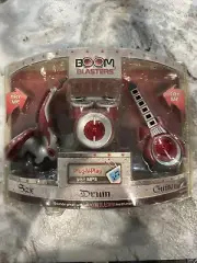 READ***Boom Blasters Plug-N-Play MP3 Speakers 3 Pack Sax Drums Guitar New