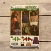 Simplicity 4428 Sewing Pattern Bolero Jacket Poncho Hat Purse Sz XS-XL UNCUT