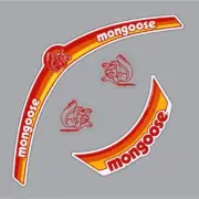 Mongoose - Helmet Decal set - Red - Old school bmx