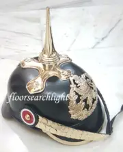 WW1 Repro GERMAN / BAVARIAN Leather PICKELHAUBE Helmet 1915 Model - 57-59 cm