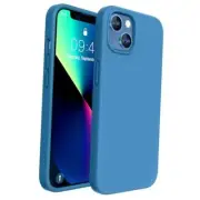 Designed for Case, with Tempered Glass Screen Protector, iPhone 13 Capri Blue