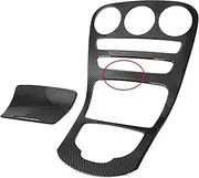 Car Center Console Panel Decoration Cover Trim Sticker Compatible for Mercedes Benz C-Class W 205 C180L C200 C300 2015-2018(No clock)