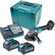 Makita 40V Max Li-ion Brushless 125mm Paddle Switch Angle Grinder Kit GA013GM202
