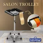 Beauty Salon Trolley Hair Colouring Rolling Tool Storage Top Tray Cart Spa Tatoo