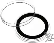 (10) Air-tite X38mm Black Ring Coin Holder Capsules for 1oz Silver Maple Leaf & Canadian $8 Polar Bear