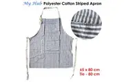 My Hub Polyester Cotton Striped Apron