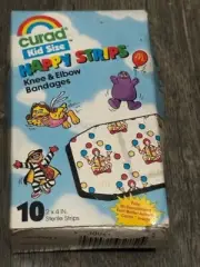 VTG 1990 Curad Kid Happy Strips McKid McDonalds First Aid Bandaids 10 Knee Elbow