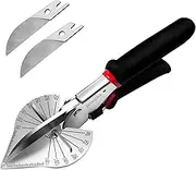 Wonglea Miter Shears,Multifunctional Quarter Round Cutting Tool,Mitre Shears,Shoe Molding Cutter for Wood,Angular Cutting Molding,Crafting with 2 Replacement Blades