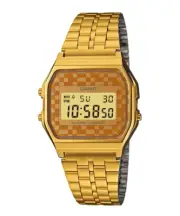 Casio A159WGEA-9 Gold Stainless-Steel Quartz Fashion Unisex Watch