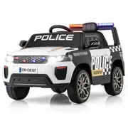 Costway 12V Ride on Car Battery Powered Remote Electric Vehicle Toys Pink w/Music & Light White