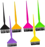Beaupretty 6pcs Hair Dyeing Brush Professional Tinting Tools for Salon Home Use Delicate Bristles for Easy and Clean Hair Coloring