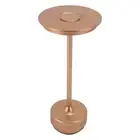 HG (Rose Gold)Rechargeable Cordless Led Desk Lamp Touch Sensor Lamp 3 Modes Port