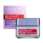 L'Oreal Paris Revitalift Filler +Hyaluronic Acid Anti-Ageing Replumping Day Cream 50mL