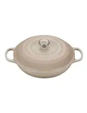 [Le Creuset] Signature Shallow Casserole 30cm Meringue