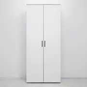 STOCKHOLM STORAGE CUPBOARD SLIM - WHITE - SCANDI BLACK