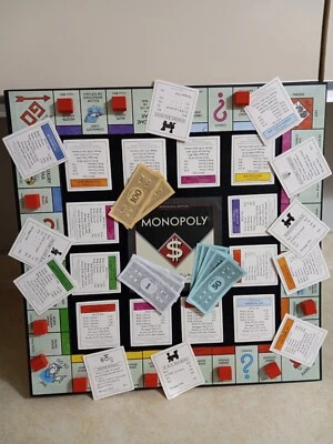 Monopoly board game art, decoration nostalgia version