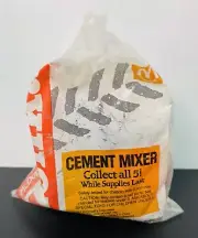 1992 Tonka McDonalds Happy Meal Toy Tonka Orange Cement Mixer