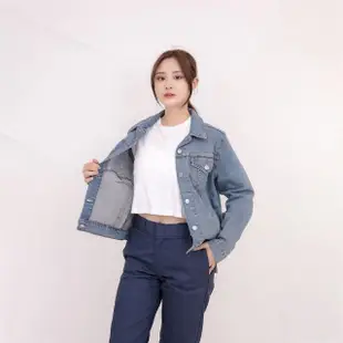 【LEVIS】Levis 女外套 牛仔外套 現貨 長袖 修身 丹寧 外套 平輸品(牛仔外套)