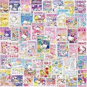 50 Packs Cute Hello Kitty Stickers Water Bottles Laptop Phone Motorcycle Computer Guitar Skateboard Hydroflasks MyMelody&Kuromi Vinyl Sticker Waterproof Aesthetic Trendy Decals for Teens Girls Adults
