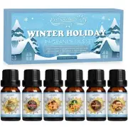 SALUBRITO Winter Fragrance Oils Set, Holiday Essential Oils for Diffuser, Can...