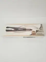 Curl & Straight Confidence Unique Twisted Plates Straighten 2 in 1 Curling Iron