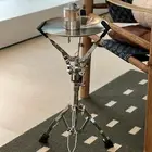Small Side Table – Portable Cocktail and Drink Table–Modern Metal Design,Silvery