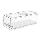 Drawer-Type Kitchen Fridge Storage Box with Drain Tray for Food Storage (S)
