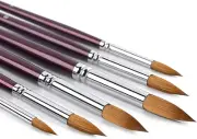 Kolinsky Watercolor Brush Set Pure Kolinsky Sable Hair Pointed round Art