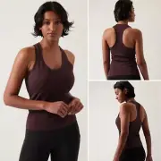 NWT Athleta Momentum Seamless Tank XL Spiced Cabernet Sparkle Racerback Top